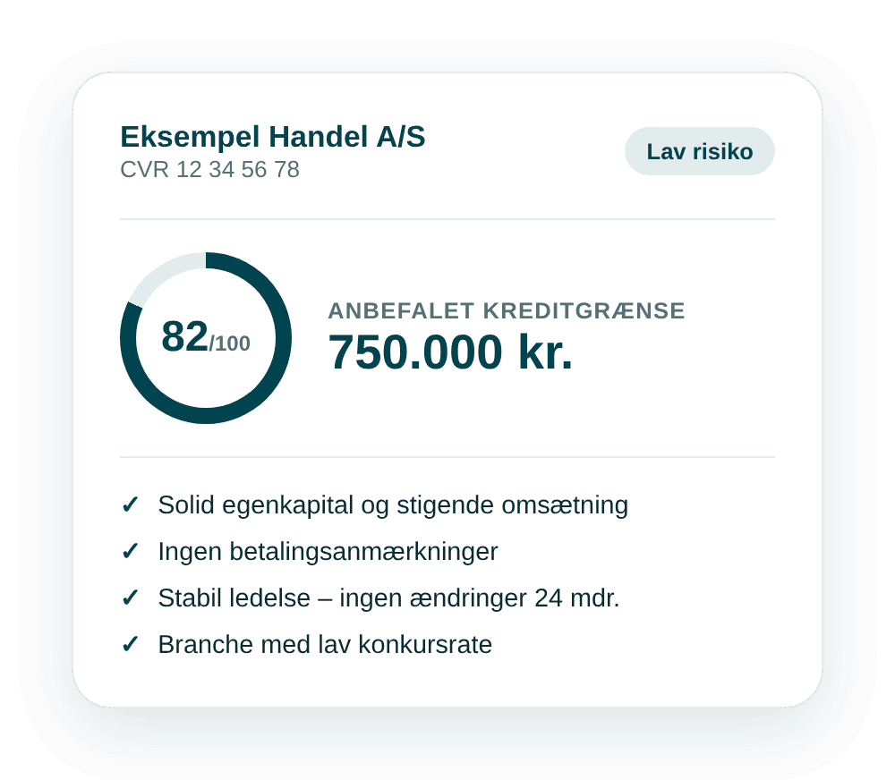Få en kreditvurdering - ikke kun tallene
